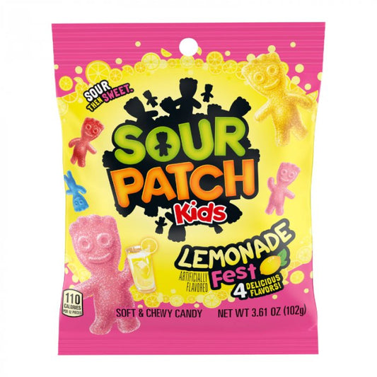 Sour Patch Kids Lemonade Fest Peg Bags 3.61oz (102g)