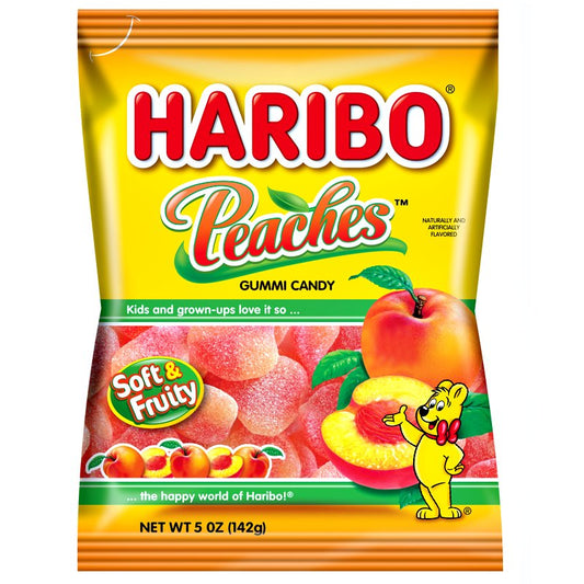 USA Haribo Peaches Peg Bag 5oz (142g)