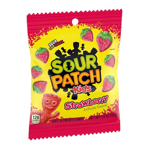 Sour Patch Kids Strawberry Peg Bag 3.6oz (102g)
