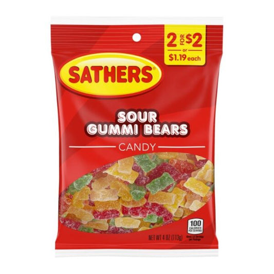 Sathers Sour Gummi Bears 4oz